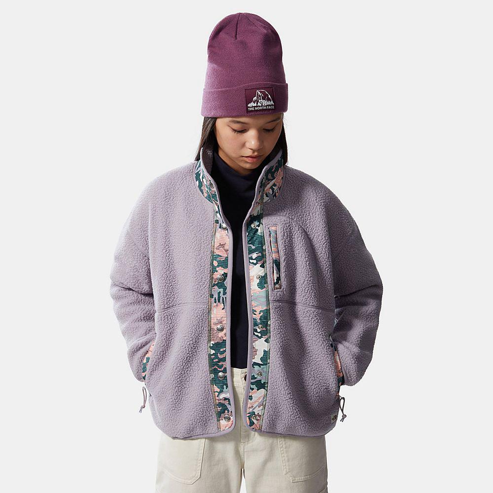 The North Face Cragmont Γυναικεια Μπουφάν Fleece - Γκρι / Πρασινο (EXVL47301)